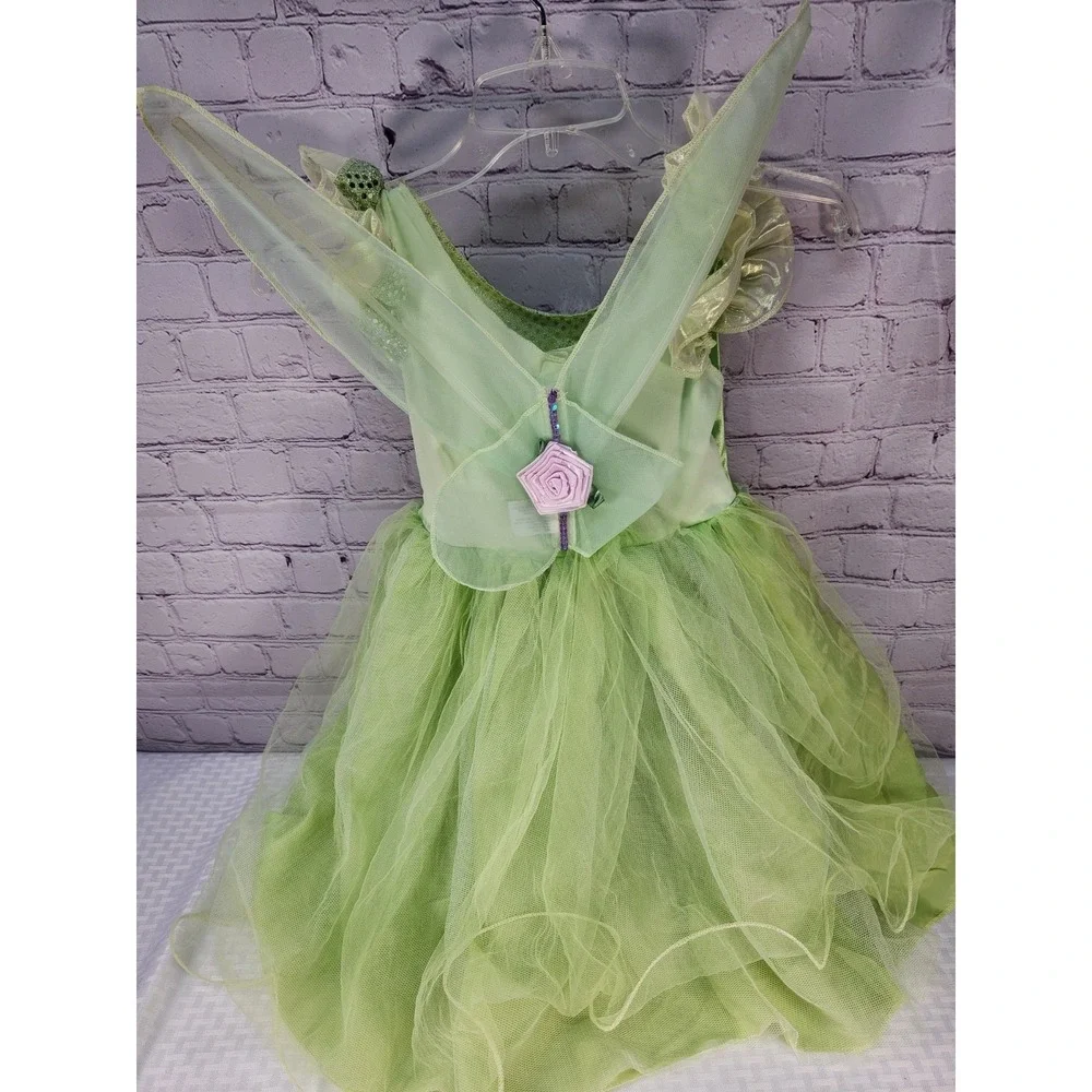 Tinkerbell Princess Tinker Bell Fairy Pixie Fancy Dress Halloween Child Costume
